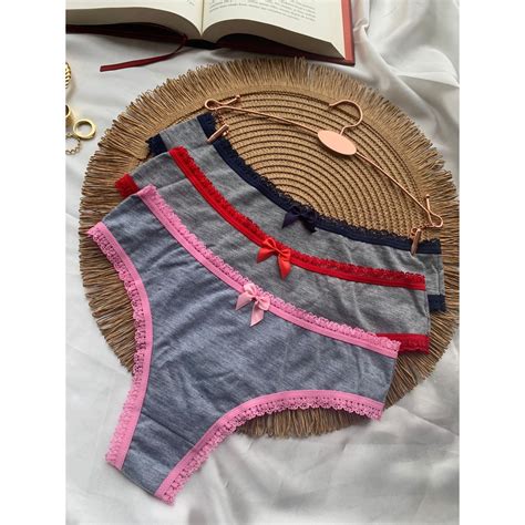 Calcinha Em Algodao Fio Conforto Moda Ntima Feminina Sacoleira Yully Lingerie Shopee Brasil