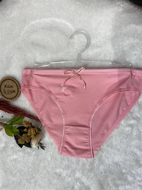 Sade Pamuklu Kumaş Bikini Kadın Külot Edam iç Giyim
