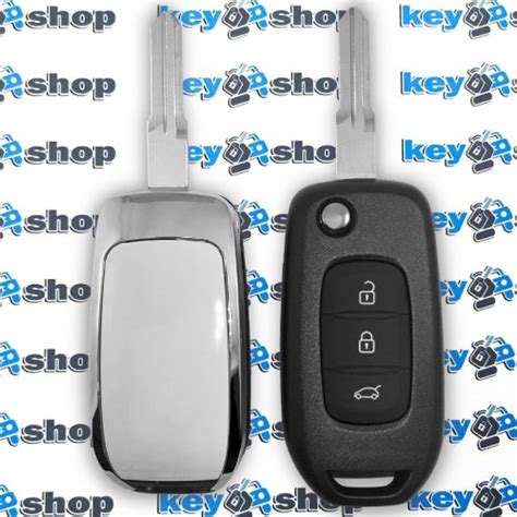 Корпус выкидного ключа RENAULT (Рено) 3 кнопки, лезвие HU136