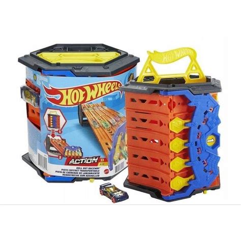Hot Wheels ชดRoll out playset ชดราง 5เลน แบบพบเกบได Shopee Thailand
