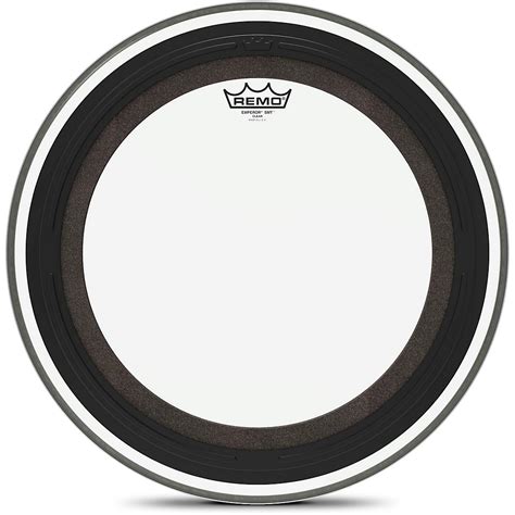 remo emperor smt clear bass drum head     guitar