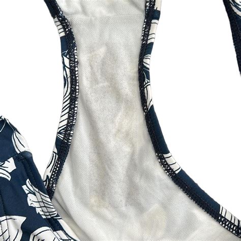 Title Nine Women S Blue And White Bikini And Tankini Bottoms Depop