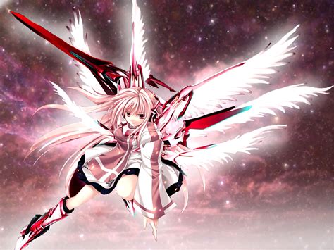 anime girl angel wings