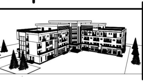 Hotel Building Architectural Plan