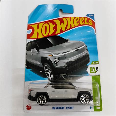 Hot Wheels Silverado Ev Rst Grey Shopee Malaysia
