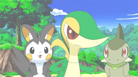 Snivy And Emolga Fighting