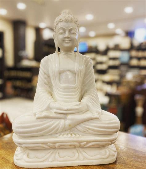 White Handmade Marble Buddha Statue Sizedimension 12 72 Inches At Rs 15000 In Jaipur