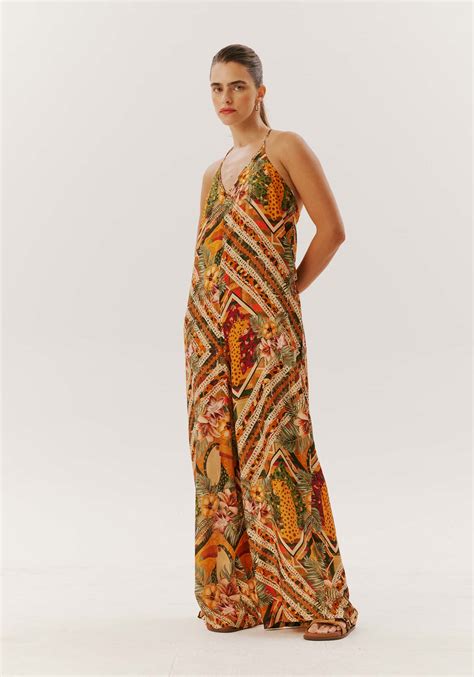 Macac O Amplo Al A Fina Estampado Panam Cacay Carioca Brasileira E Latina