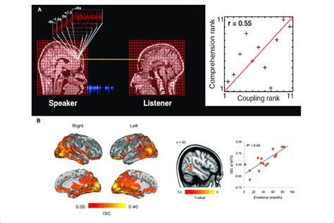 A Inter Subject Correlation Isc Between Hemodynamic Responses Of