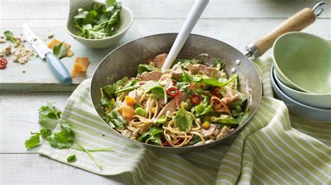 Chicken Satay Noodles Recipe Bbc Food