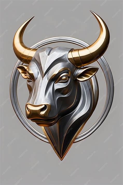 Premium Photo | Shield of Strength Noble Bull Emblem Inspiring Courage