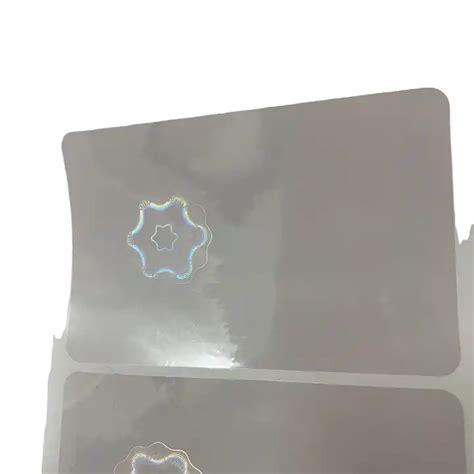 Anti Fake Transparent Hologram For Id Card Lidun Hc 0307 07