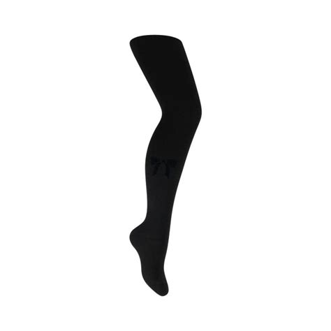Suede Bow Tights Bdazzle
