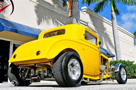 Ford Window Coupe Hot Rod Steel Body Miles Yellow Coupe V