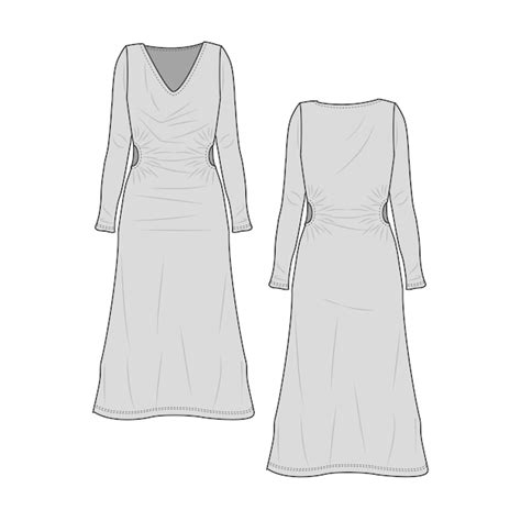 Premium Vector Womens Maxi Dress