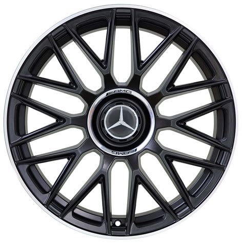 Jogo Rodas Mercedes AMG C180 C200 C250 Aro 19x8 5 9 5 5x112 Preto Semi