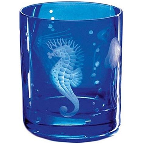 Artel Frutti Di Mare Blue Glassware Crafts Crystal Glassware Silver