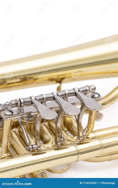 trumpet isolated  white background stock image image