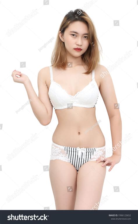 Image Beautiful Woman White Bikini White Stock Photo 1996123652 Shutterstock