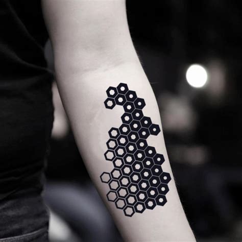Honeycomb Pattern Tattoo
