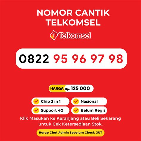 Jual Nomor Cantik Simpati Urut Naik Support G Lte Nomor Cantik