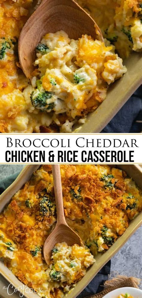 Easy Broccoli Cheddar Chicken And Rice Casserole Recipe Can Be Prepared