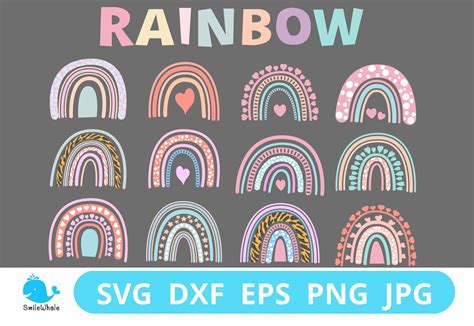 Rainbow SVG, Rainbow Cut File, Rainbow Bundle Svg, Digital File ...