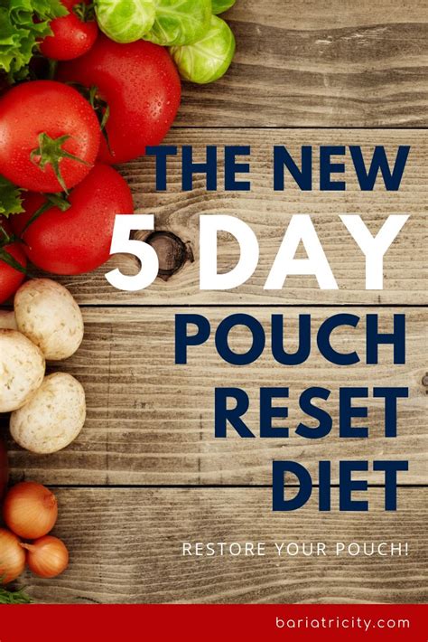 5 Day Pouch Restoration Diet The New Reset Diet With Meal Plan Bariatricity Bariatric Diet