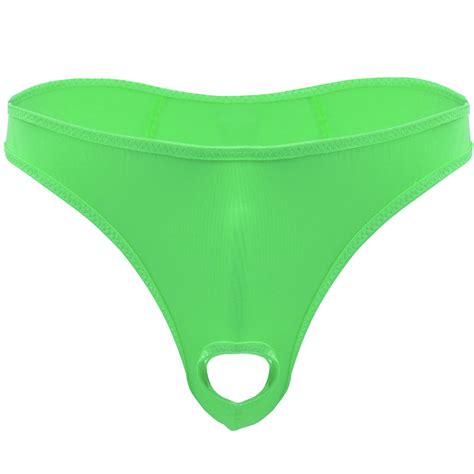 Sexy Men Lingerie Penis Hole Underwear Micro Thong Bikini Briefs G String Bikini EBay