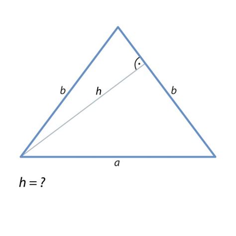 Task Of Finding The Height Triangle 01 Royalty Free Vector