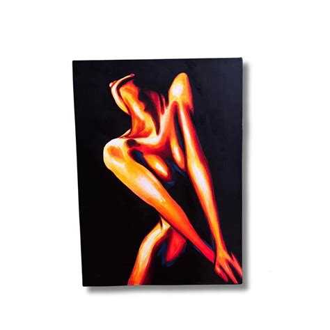 Erotic Painting Women Nude Modern Acrylic Painting 70 X 50 Cm Etsy