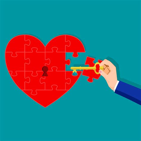 People use the key to unlock their hearts. Ideas for solving the