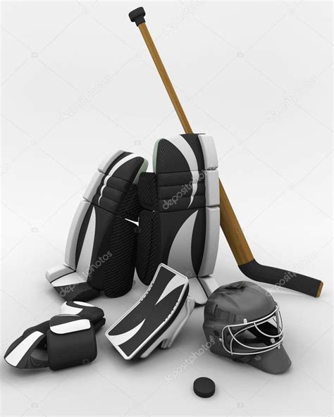 Ice hockey goalie equipment — Stock Photo © kjpargeter #5034130