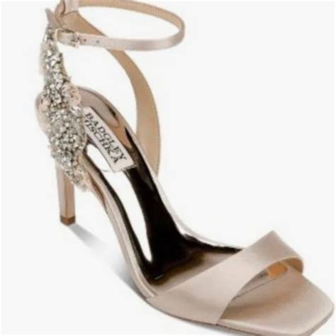 Badgley Mischka Shoes New Badgley Mishka Tisha Nude Heels Poshmark