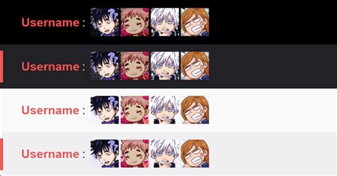 Jujutsu Kaisen Emotes For Twitch Emotes For Live Streams Etsy