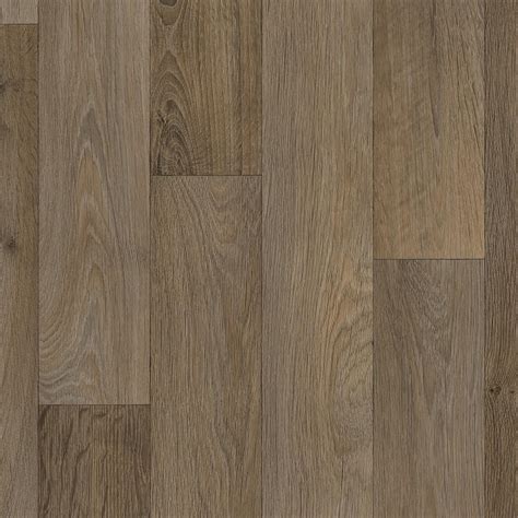 TrafficMASTER Greyed Oak Plank Residential Vinyl Sheet, Grey Weathered ...