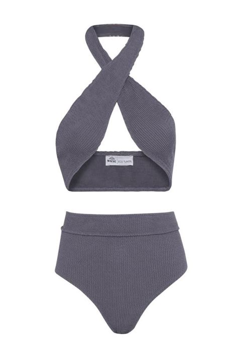 Maeve Misty Tied Up High Waist Bikini Xecetuncel Bikini Tak M Fiyat