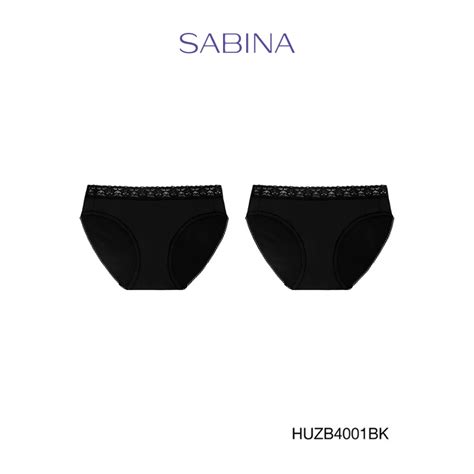 Set 2 Pcs Sabina Basic Bikini Panty Style No HUZB4001BK Black Shopee Philippines