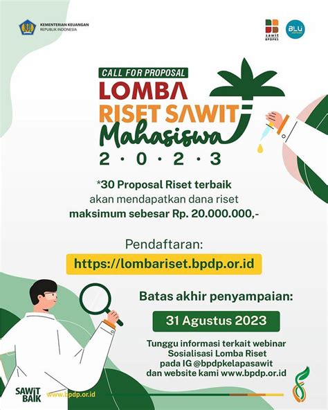 Lomba Riset Sawit Mahasiswa Event Ruang Mahasiswa