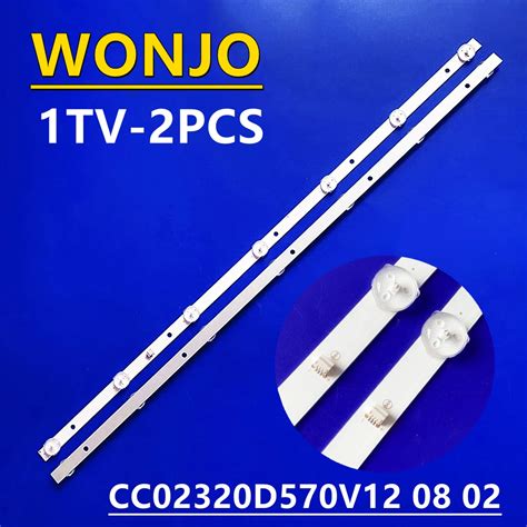 2pcs/set LED backlight strip For STARWIND SW LED32R301BT2 RCA RTDVD3215 ...