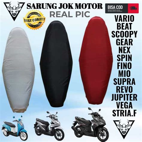 Sarung Jok Motor Cover Jok Vario Beat Mio Fino Gear Jupiter