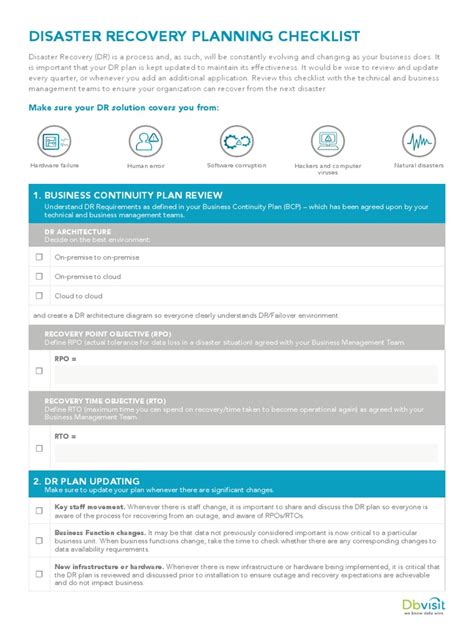 Disaster Recovery Checklist | PDF | Disaster Recovery | Computing