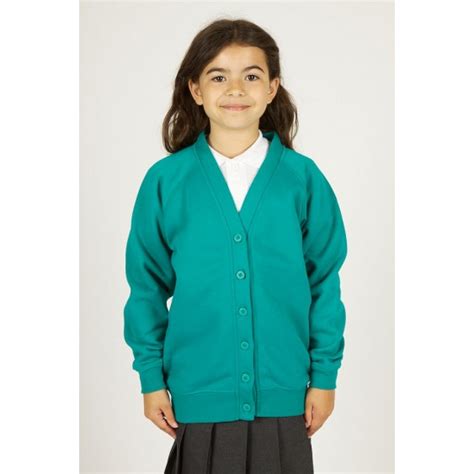 Jade Girls Cardigan U Design Embroidery
