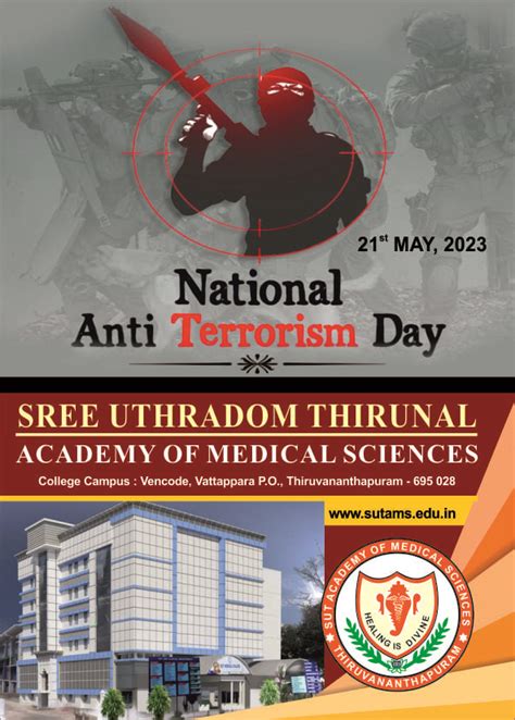 National Anti Terrorism Day 2023 Sut Academy Of Medical Sciences