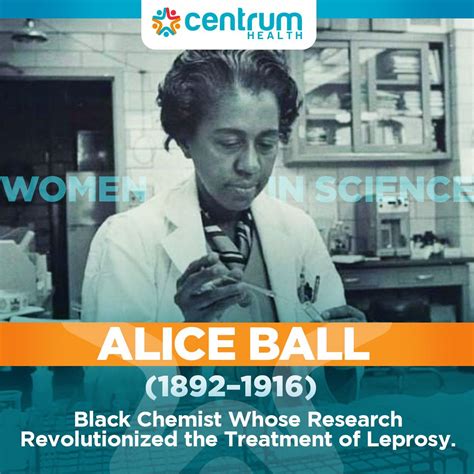 Centrum Health On Linkedin Alice Ball 18921916 Was A Pioneering