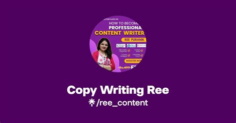 Copy Writing Ree Linktree