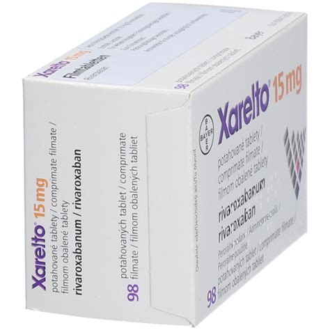Xarelto 15 mg 98 St mit dem E-Rezept kaufen - Shop Apotheke