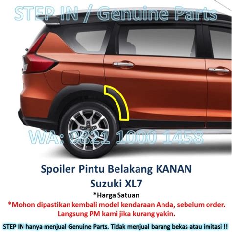 Hitam Spoiler Garnish Rear Door Suzuki Xl Xl Molding Black List Sgp