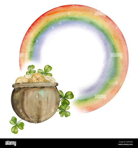 Gold Pot Rainbow Clipart Hi Res Stock Photography And Images Alamy