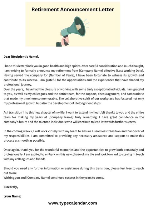 Letter Of Retirement Template - prntbl.concejomunicipaldechinu.gov.co